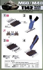 AFV Club AF35010 1/35 M60/M48 T142 Palet Seti Demonte Plastik Maketi