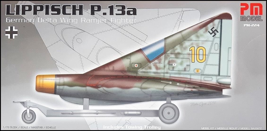PM Model 224 1/72 LIPPISCH P.13a Savaş Uçağı Demonte Plastik Maketi