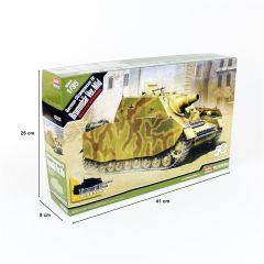 Academy 13525 1/35 German Strumpanzer IV Brummbar (Orta Versiyon) Tankı Demonte Plastik Maketi