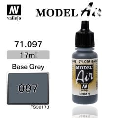 Vallejo 71097 17 ml. Medium Gunship Gray, Model Air Serisi Model Boyası