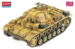 Academy 13531 1/35 German Panzer III Ausf.J (North Africa) Tankı Demonte Plastik Maketi