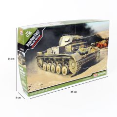 Academy 13535 1/35 German Panzer II Ausf.F (North Africa) Tankı Demonte Plastik Maketi