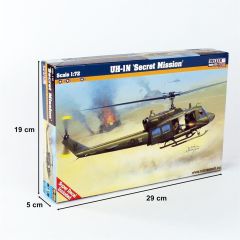 Mistercraft D055 1/72 UH-1 N Secret Mission Askeri Helikopter Demonte Plastik Maketi
