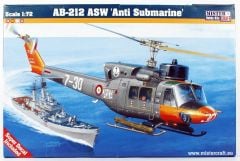 Mistercraft D057 1/72 AB-212 ASW Denizaltı Avcı Helikopteri Demonte Plastik Maketi