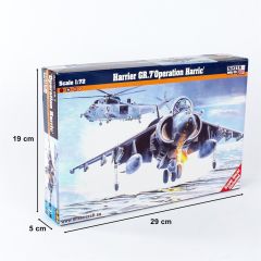 Mistercraft D094 1/72 Harrier GR.7 (Operation Harric) Savaş Uçağı Demonte Plastik Maketi