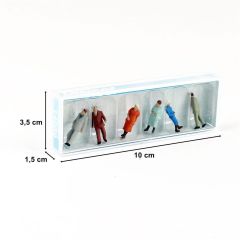 Preiser 14059 1/87 Ölçek Yolcu Figürleri