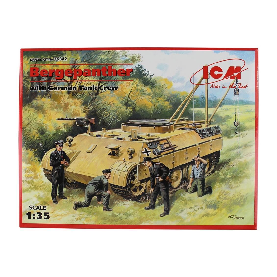 35342 1/35 Bergepanther with German Tank Crew 4 fi