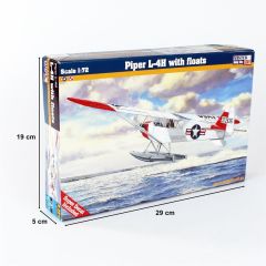 Mistercraft D254 1/72 Piper L-4H Deniz Uçağı Demonte Plastik Maketi