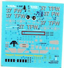 Mistercraft E007 1/72 F-117A (Bagdad Strike)  Savaş Uçağı Demonte Plastik Maketi
