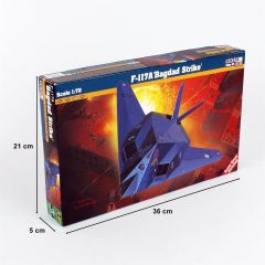 Mistercraft E007 1/72 F-117A (Bagdad Strike)  Savaş Uçağı Demonte Plastik Maketi