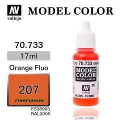 Vallejo 70733 17 ml. (207) Orange Fluorescent, Model Color Serisi Model Boyası