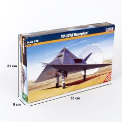 Mistercraft E011 1/72 YF-117A (Scorpion) Savaş Uçağı Demonte Plastik Maketi