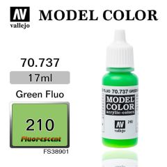 Vallejo 70737 17 ml. (210) Green Fluorescent, Model Color Serisi Model Boyası