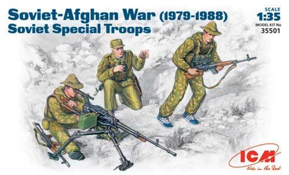 35501 1/35 Soviet Special Troops 19791988 3 figure