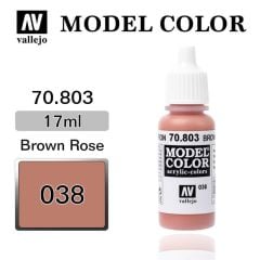 Vallejo 70803 17 ml. (38) Brown Rose-Matt, Model Color Serisi Model Boyası
