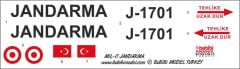 Babibi DBT01228 1/35 MİL-17, Jandarma, Dekal Çıkartma