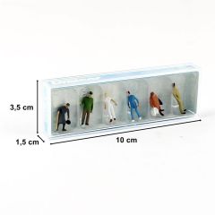 Preiser 14023 1/87 Ölçek Polis ve Yolcu Figürleri