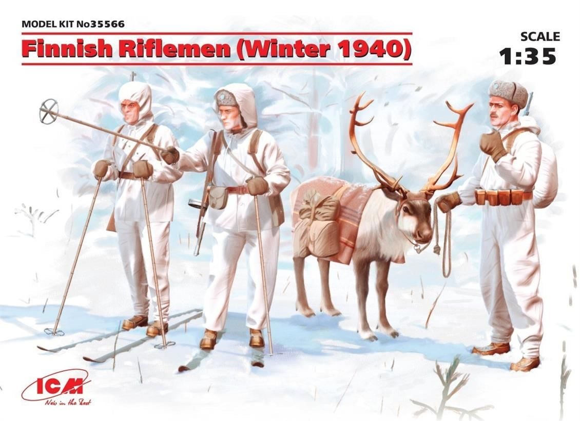35566 1/35 Finnish Riflemen Winter 1940 4 figures