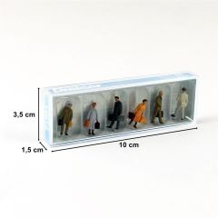 Preiser 14019 1/87 Ölçek Bavullu Yolcu Figürleri