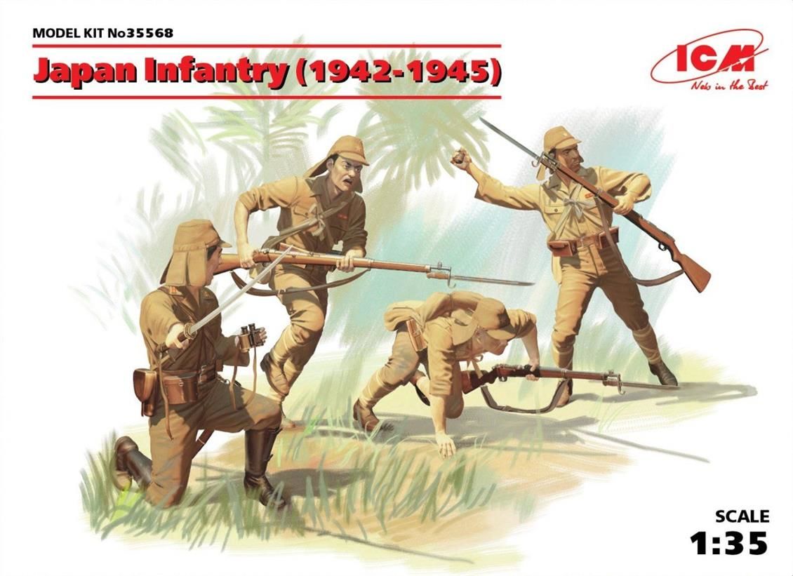35568 1/35 Japan Infantry 19421945 4 figures