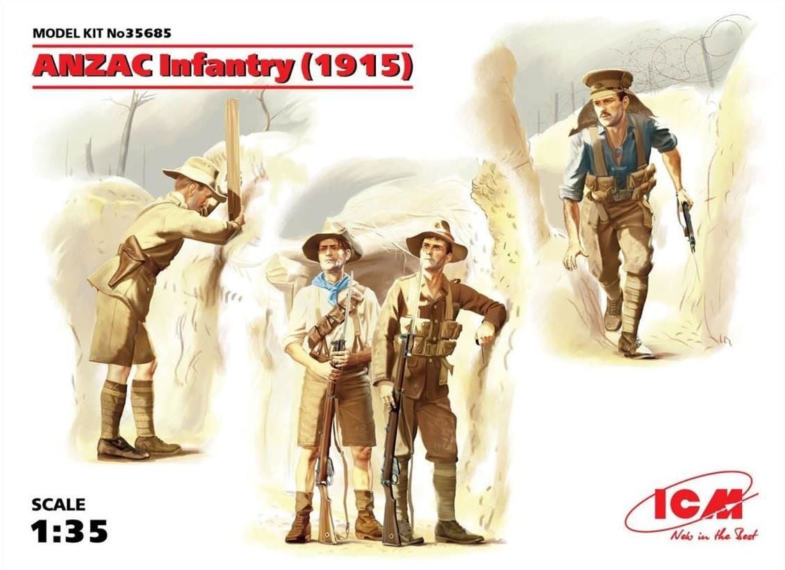 35685 1/35 ANZAC Infantry 1915 4 figures