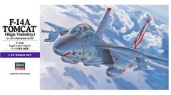 Hasegawa E3 00533 1/72 Ölçek F-14A Tomcat (High Visibility) Savaş Uçağı Plastik Model Kiti