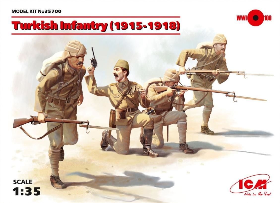 35700 1/35 Turkish Infantry 19151918 4 figures  ne