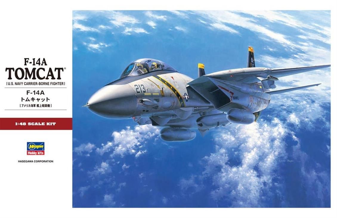 Hasegawa PT46 07246 1/48 Ölçek F-14A Tomcat Savaş Uçağı Plastik Model Kiti