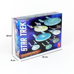 AMT 0954 1/2500 Star Trek U.S.S. Enterprise Box Set (Snap), Demonte Plastik Uzay Aracı Maketi