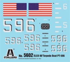 5602 1/35 ELCO 80' PT-596 TORPEDO BOAT