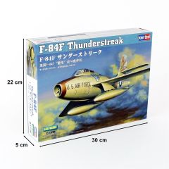 HobbyBoss 81726 1/48 F-84F Thunderstreak Savaş Uçağı Demonte Plastik Maketi