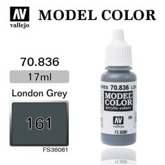 Vallejo 70836 17 ml. (161) London Grey-Matt, Model Color Serisi Model Boyası