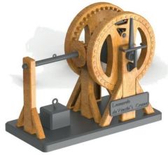 Academy 18175 Da Vinci Çıkrıklı Vinç Demonte Plastik Maketi