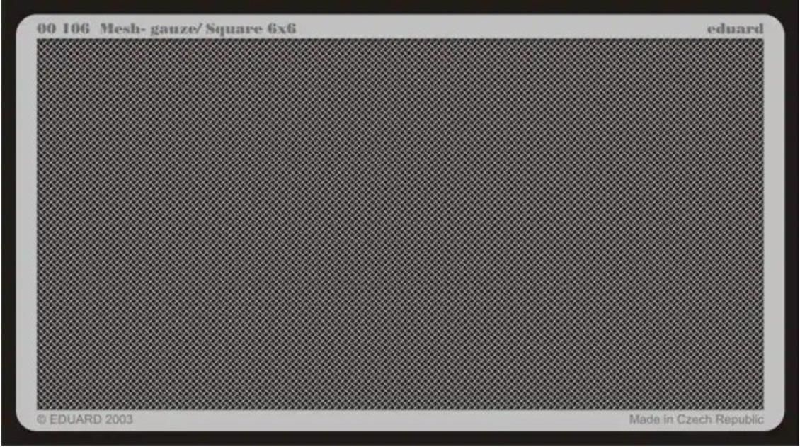 EDUARD 00106 Mesh - gauze/ Square 6x6 Maket Detay