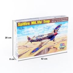 HobbyBoss 83206 1/32 Spitfire MK.Vb/Trop Savaş Uçağı Demonte Plastik Maketi