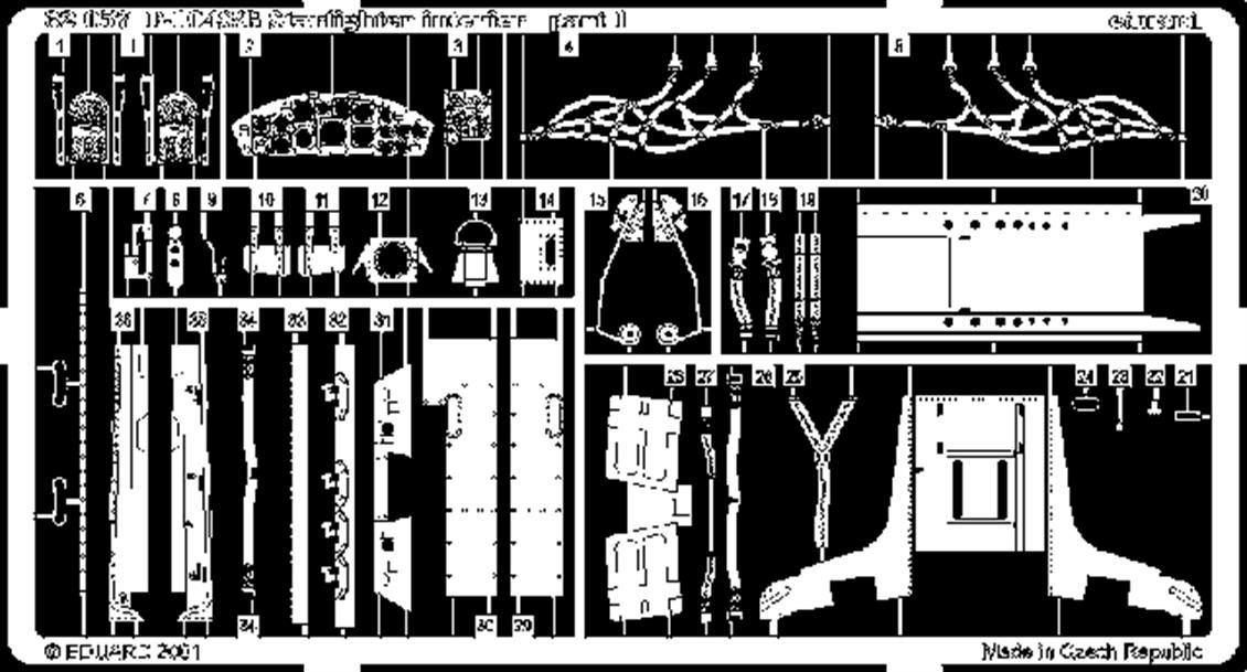 EDUARD 32057 1/32 F-104S/G interior FOR HASEGAWA M