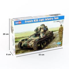 HobbyBoss 83806 1/35 Fransız R-35 Hafif Piyade Tankı Demonte Plastik Maketi
