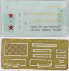 HobbyBoss 83821 1/35 Sovyet T-37A Hafif Tankı (Izhorsky) Demonte Plastik Maketi