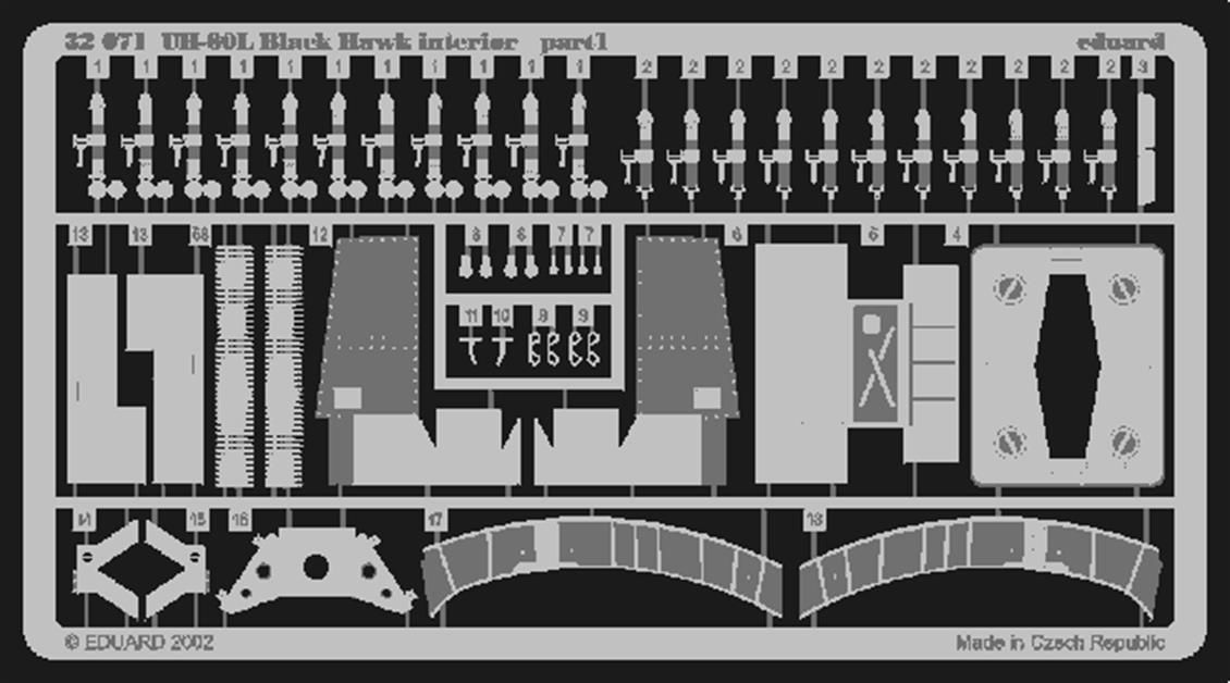 EDUARD 32071 1/35 UH-60L interior FOR ACADEMY Make