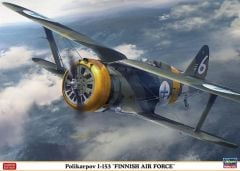 Hasegawa 07461 1/48 Ölçek Polikarpov I-153 (Finlandiya Hava Kuvvetleri) Savaş Uçağı (Limited Edition) Plastik Model Kiti