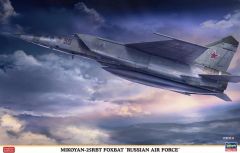 Hasegawa 07462 1/48 Ölçek Mikoyan-25RBT Foxbat (Rus Hava Kuvvetleri) Savaş Uçağı (Limited Edition) Plastik Model Kiti