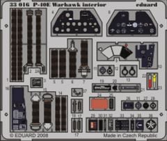 EDUARD 33016 1/32 P-40E interior S.A. FOR HASEGAWA