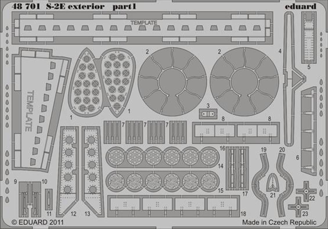 EDUARD 48701 1/48 S-2E exterior FOR KINETIC Maket