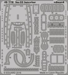 EDUARD 49778 1/48 Su-33 interior FOR KINETIC Maket