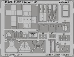 EDUARD 49850 1/48 P-51D interior FOR MENG Maket De
