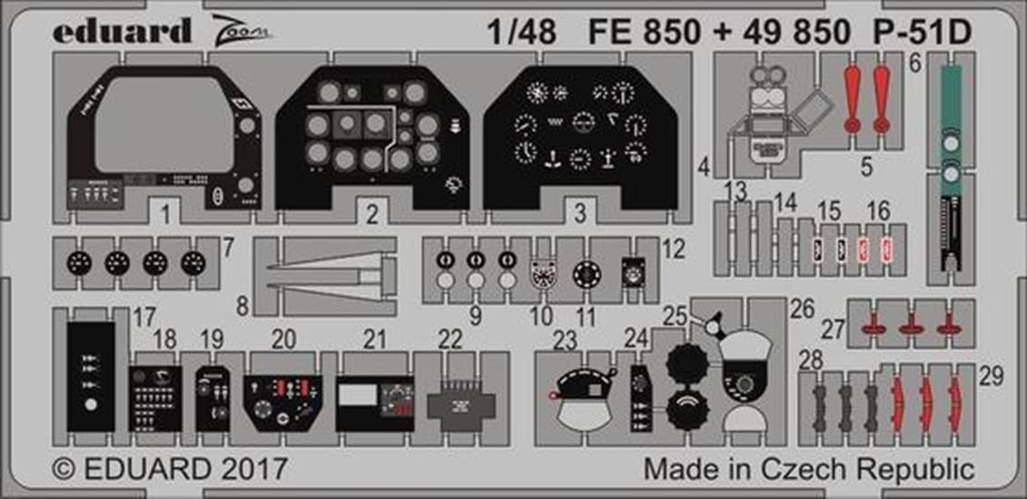 EDUARD 49850 1/48 P-51D interior FOR MENG Maket De