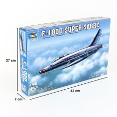 Trumpeter 02839 1/48 F-100D Super Sabre Savaş Uçağı Demonte Plastik Maketi