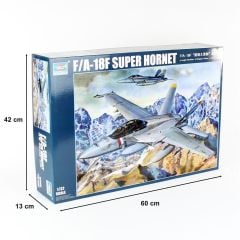 Trumpeter 03205 1/32 F/A-18F Süper Hornet Savaş Uçağı Demonte Plastik Maketi
