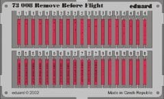 EDUARD 73008 1/72 Remove Before Flight Maket Detay