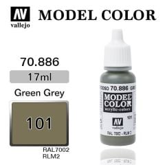 Vallejo 70886 17 ml. (101) Green Grey-Matt, Model Color Serisi Model Boyası